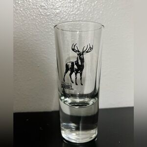 Tequila Cazadores Quadruple Shot Glass with Black Deer Design